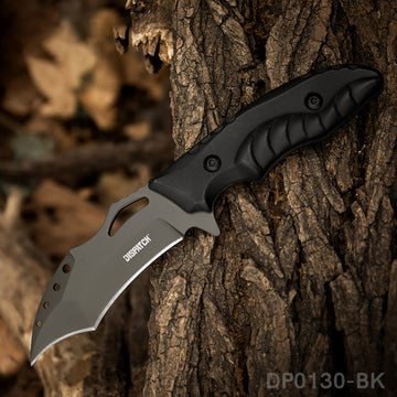 Heavy Duty Fixed Blade Survival Knife Titanium Coated With K-Sheath